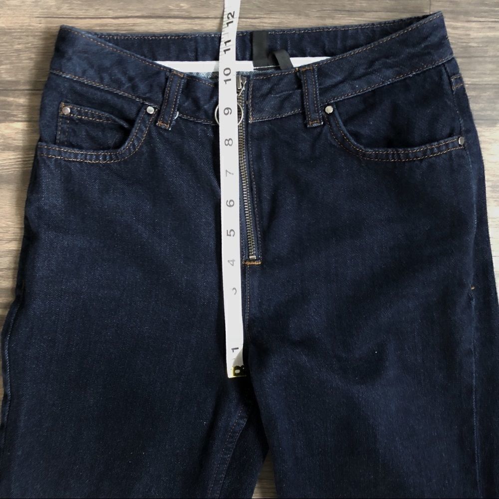 TOPSHOP Boutique Ring Zip Fray Hem Crop Jeans! - Picture 3 of 8